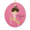 Gymnist girl Gymnastics Christmas Ornament