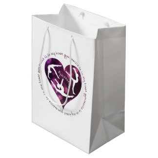 Gymnstics is in My Heart Custom Gift Bag