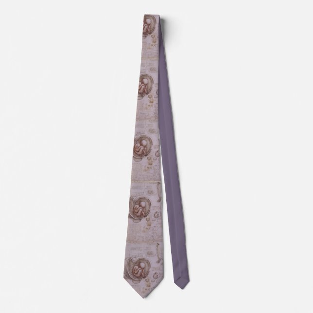 Gynaecologist Obstetrician Men's Tie DaVinci (Front)
