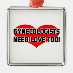 Gynaecologists Need Love Too Metal Tree Decoration