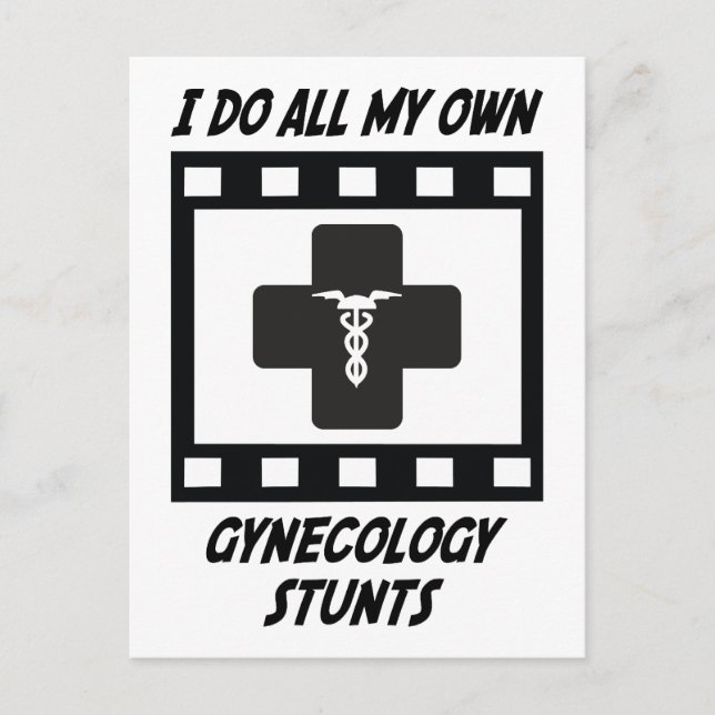 Gynaecology Stunts Postcard (Front)