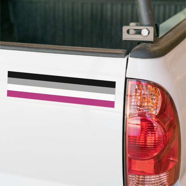 Gynephilia Pride Flag Bumper Sticker (On Truck)