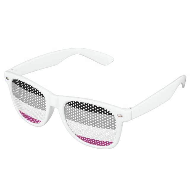 Gynephilia Pride Flag Retro Sunglasses (Angled)
