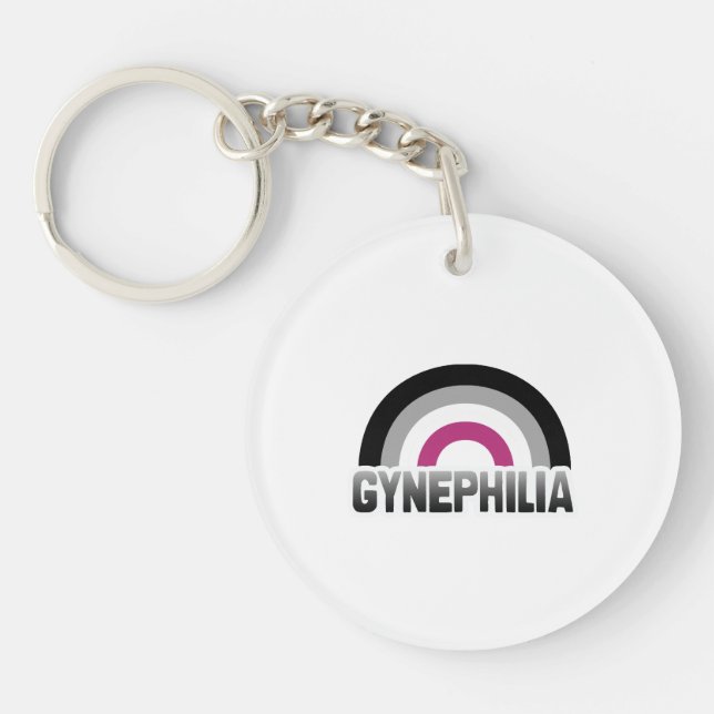 Gynephilia Pride Key Ring (Front)
