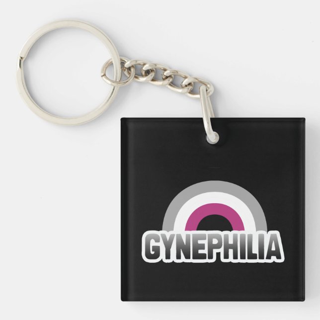 Gynephilia Pride Key Ring (Front)