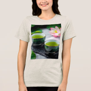 Gyokuro - Green Tea - ZEN BUDDHISM Tri-Blend Shirt
