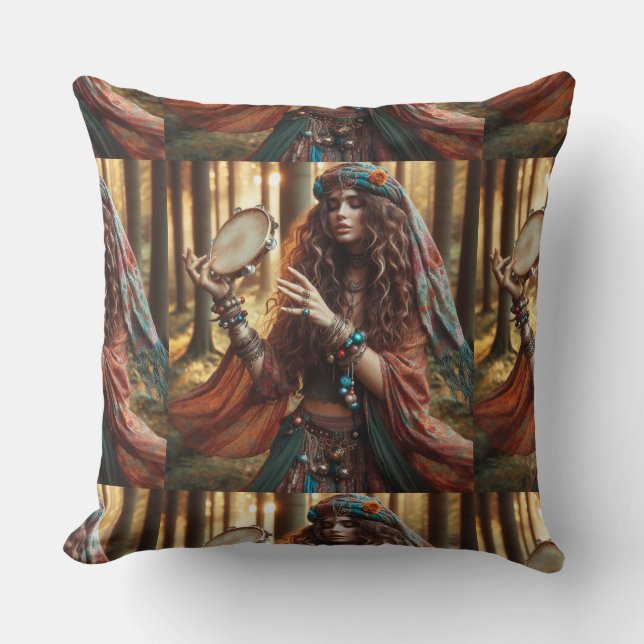 gypsi lady cushion (Front)