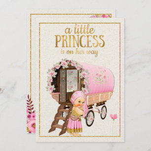 Gypsy Baby Shower Invitation with Gypsy Baby