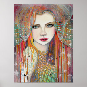 Gypsy Beautiful Fantasy Art Woman Poster