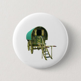 Gypsy bowtop caravan 6 cm round badge
