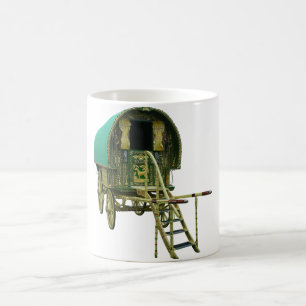 Gypsy bowtop caravan coffee mug