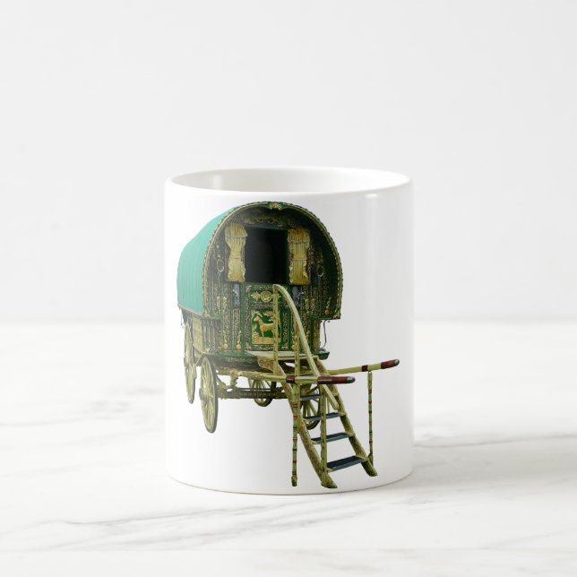 Gypsy bowtop caravan coffee mug (Center)