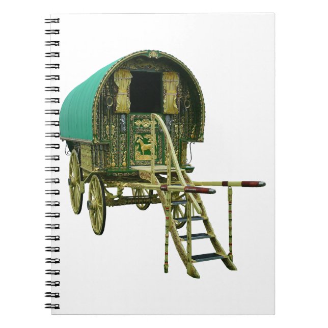 Gypsy bowtop caravan notebook (Front)
