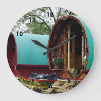 Gypsy bowtop wagon large clock