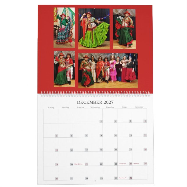 GYPSY BUTTERFLY of Corvallis Costumes 2019 Calendar (Dec 2027)