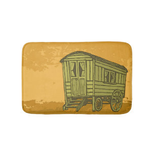 Gypsy caravan wagon bath mat
