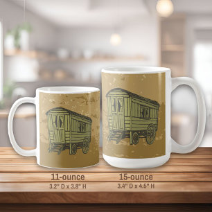 Gypsy caravan wagon coffee mug