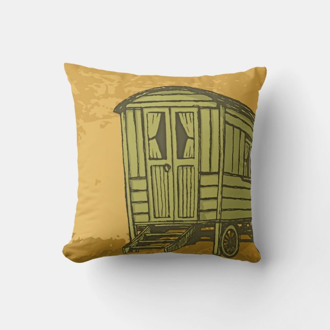 Gypsy caravan wagon cushion (Front)