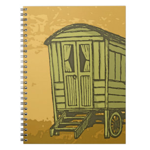 Gypsy caravan wagon notebook