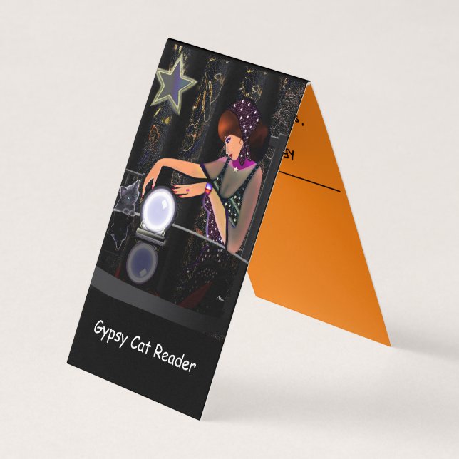 Gypsy Cat Reader Business Card (Front)