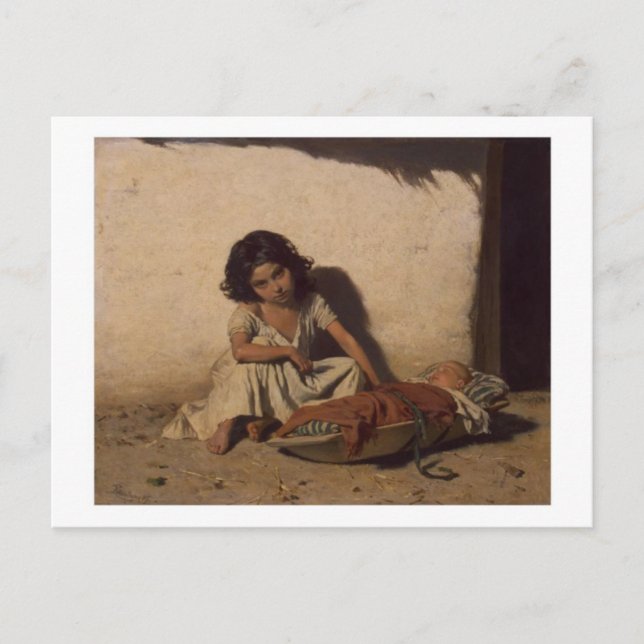 Gypsy Children postcard (Front)