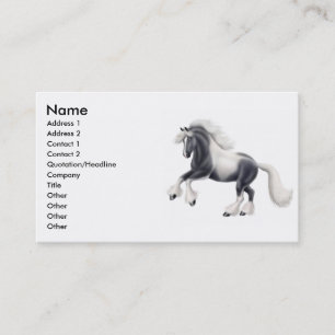 Gypsy Cob Horse Business Card