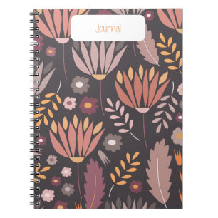 Gypsy Flower Bohemian Notebook Design
