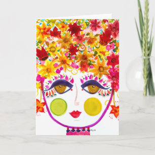 Gypsy Garden Girl Lily - Note Card