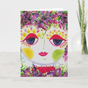 Gypsy Garden Girl Wisteria - Note Card