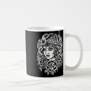 Gypsy Girl Snake American Traditional Tattoo Ink O Coffee Mug