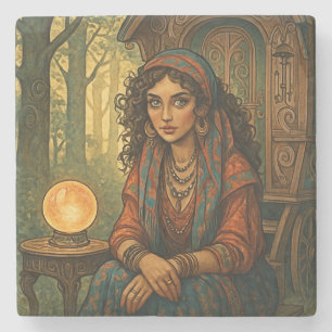 Gypsy Girl Stone Coaster