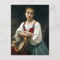 Gypsy Girl With A Tambourine by Bouguereau