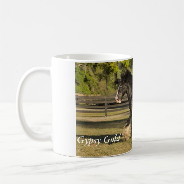 Gypsy Gold Gypsy Vanner Horse mug (Left)
