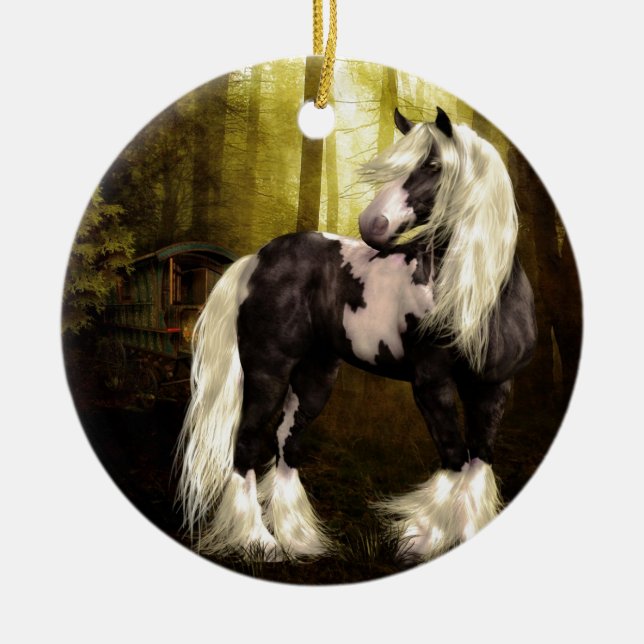 Gypsy Gold Vanner Ceramic Ornament (Front)