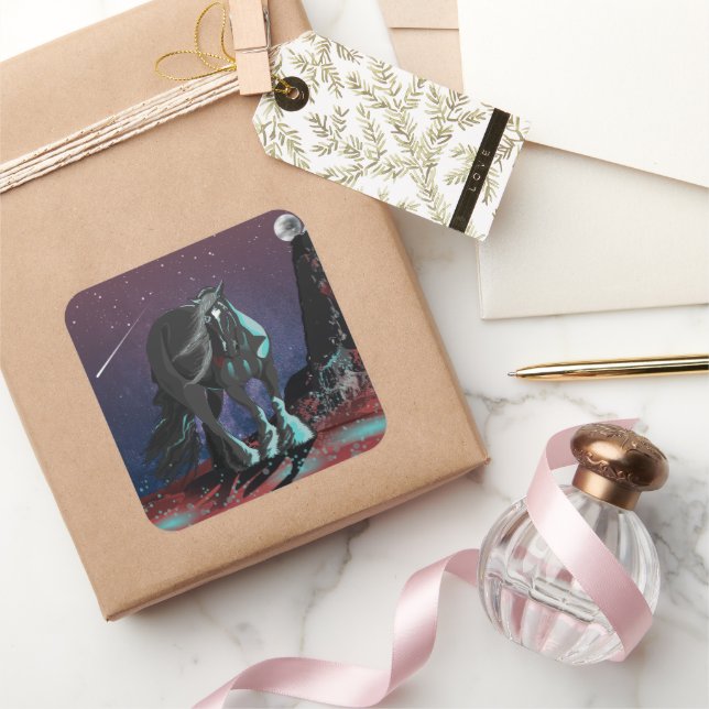 Gypsy Heart Square Sticker (Gifting)