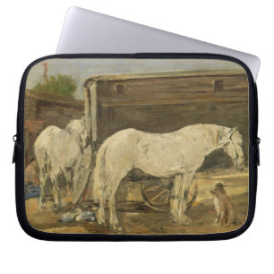 Gypsy Horses, c.1885-90 (oil on canvas) Laptop Sleeve