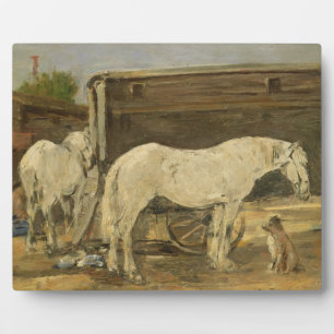 Gypsy Horses, c.1885-90 (oil on canvas) Plaque
