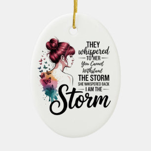Gypsy I am The Storm Sassy Feminist Ornament