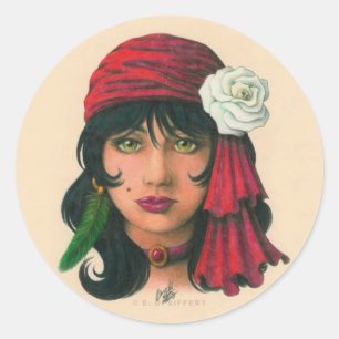 Gypsy II Classic Round Sticker
