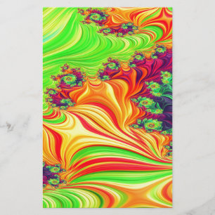 Gypsy Moire Fractal 2 Stationery
