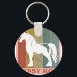 Gypsy Mom  Gypsy Vanner Horse Key Ring<br><div class="desc">A stylish keychain featuring a vintage classic car design. A perfect accessory for car lovers and collectors. Great for everyday use or as a small and thoughtful gift for classic car enthusiasts.</div>