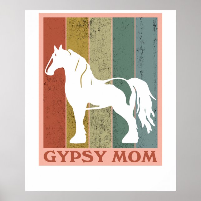 Gypsy Mum  Gypsy Vanner Horse Poster (Front)