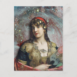 Gypsy Princess, altered art Postcard