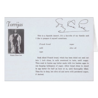 Gypsy Rose Lee Torrijas Spanish Recipe