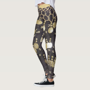 Gypsy Scarf Faux Coins Leggings