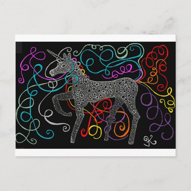 Gypsy the magic unicorn complete postcard (Front)