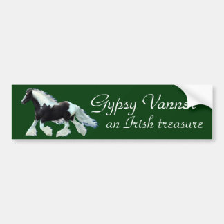 Gypsy Vanner, an Irish treasure Bumper Sticker