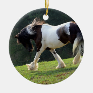 Gypsy Vanner Ceramic Ornament