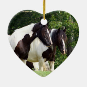 Gypsy Vanner Ceramic Tree Decoration