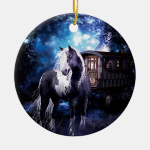 Gypsy Vanner Dreams Ceramic Tree Decoration